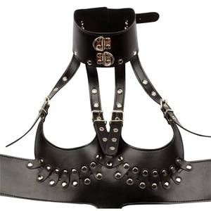 Robe Cou Contrainte Faux Cuir Corps Harnais Sangle Porter Cupless <span class=keywords><strong>Cool</strong></span> Adult Games Sex Products - Product Image 2