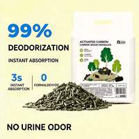 Cama para Mascotas Pequeñas de Pellets de Madera con Carbón Activado Premium, 16.91 kg, Natural, Absorbe Olores, Altamente Absorbente, para Todas las Estaciones