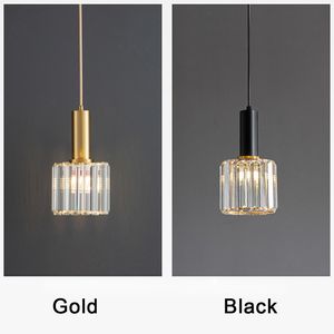 Lámparas colgantes de cristal modernas con hilo de pescar, candelabros pequeños para dormitorio, mesita de noche, Hotel, sala de estar, TV, pared de <span class=keywords><strong>fondo</strong></span> - Product Image 2