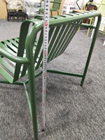 Chaise de jardin et de salle à manger extérieure au design moderne en fer, couleur personnalisable, imperméable, confortable et durable pour villa et parc