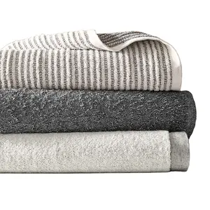 Comfortable Thick 100% Cotton Bath Towel High Quality Soft Bath Towel Cross Stripe Style Large Bath Towel