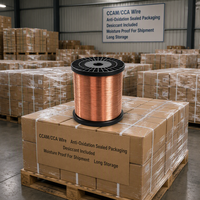 Vente directe d'usine, fil en cuivre plaqué aluminium-magnésium solide de 0,115 mm à 0,55 mm, fil anti-casse CCAM, câble solaire
