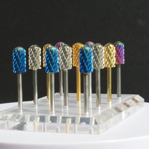 Brocas de carburo de tungsteno para uñas, tipo barril grande, con punta redonda lisa, 3XC 4XC 5XC, color verde, para belleza, ¡las <span class=keywords><strong>m</strong></span>ás vendidas! - Product Image 4