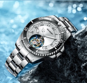 Aesop Đầy Màu Sắc Quay Số Xem Thép Không Gỉ Tourbillon Cơ Khí Xem Thanh Lịch Skeleton Tourbillon Cơ Khí Đồng Hồ Cho Nam Giới - Product Image 3