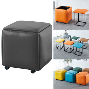 Fauteuils pliants gigognes 5-en-1 avec rangement dissimulé - Ottomanes - Pieds en métal - Style moderne - Mobilier d'hôtel - Product Image 1