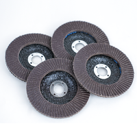 Disque à lamelles abrasif pour meuleuse d'angle OEM, brun, aluminium, haute performance 40 # -600 #   Grains abrasifs pour polissage/meulage du métal, de l'acier inoxydable et du bois, 16 mm