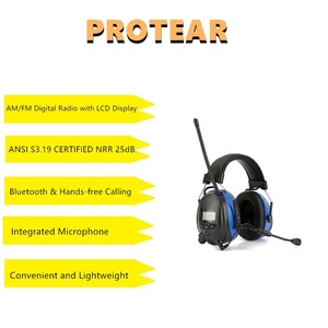 Đài FM Điện Tử Bluetooth Thông Minh Có Mic Ngoài Bảo Vệ Thính Giác Cho Người Lao Động Bảo Vệ Tai - Product Image 2