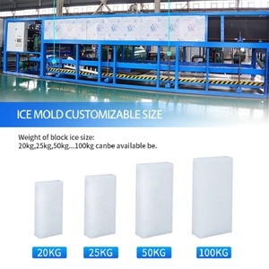 Icemelal 20kg 50kg 100kg công suất lớn tự động Máy Làm Đá Viên nhà máy công nghiệp trực tiếp làm mát Khối Máy làm đá - Product Image 5