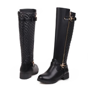 <span class=keywords><strong>Stivali</strong></span> da <span class=keywords><strong>equitazione</strong></span> in vera pelle con ginocchiera in gomma alta coscia da donna - Product Image 2