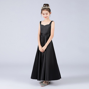 Robe longue noire formelle <span class=keywords><strong>pour</strong></span> filles, idéale <span class=keywords><strong>pour</strong></span> les récitals de chœur, de piano, les spectacles scolaires - Product Image 6
