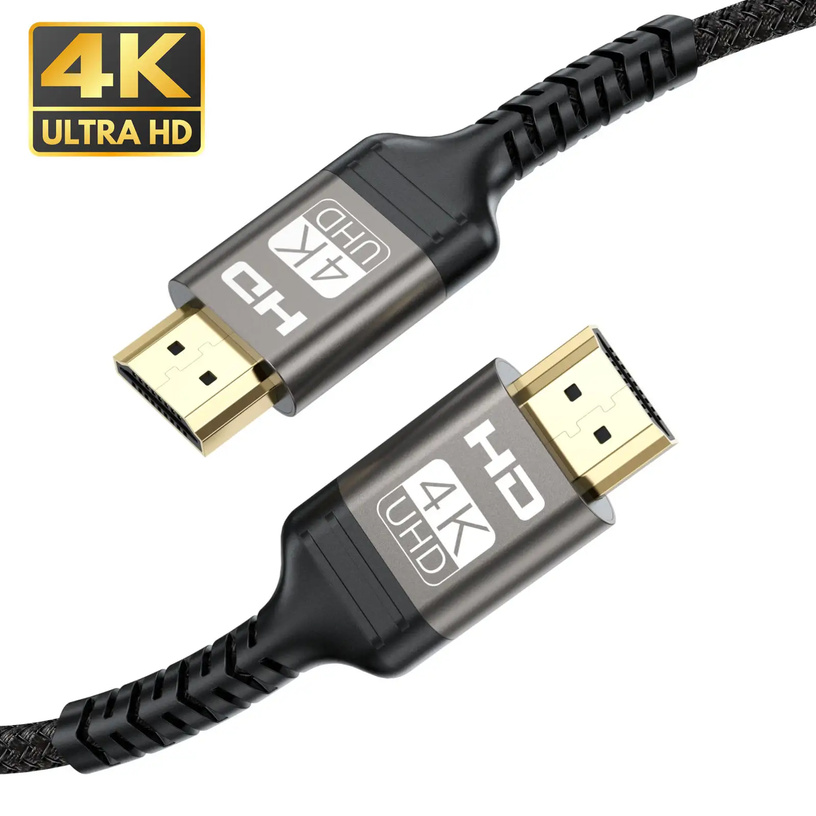 Kabel Hdtv berlapis emas 3D, kabel HDMI 2.0 kecepatan tinggi 4K 60Hz pria KE pria 1M 2M 3M Ultra HD 2.0