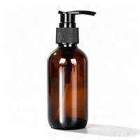 Bouteille en verre marron Boston en gros avec compte-gouttes à embout plastique opaque, flacon pulvérisateur pour huiles essentielles, hydrolats, alcool et lotion