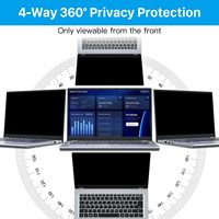 Vente en gros d'usine 4 voies 360 °   Filtre de confidentialité pour écran d'ordinateur portable 14 pouces 16:10, protecteur d'écran amovible anti-espion et anti-reflet