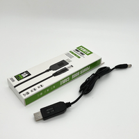 Cable USB Boost 5,5*2,1mm DC a DC 5V/9V/12V Banco de energía 5V Boost Enrutador inalámbrico a línea de conversión de voltaje