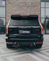 Kit de carrosserie pour Cadillac Escalade, style LD, en fibre de carbone : capot, lèvre avant, diffuseur arrière, coques de rétroviseurs, extensions d'ailes