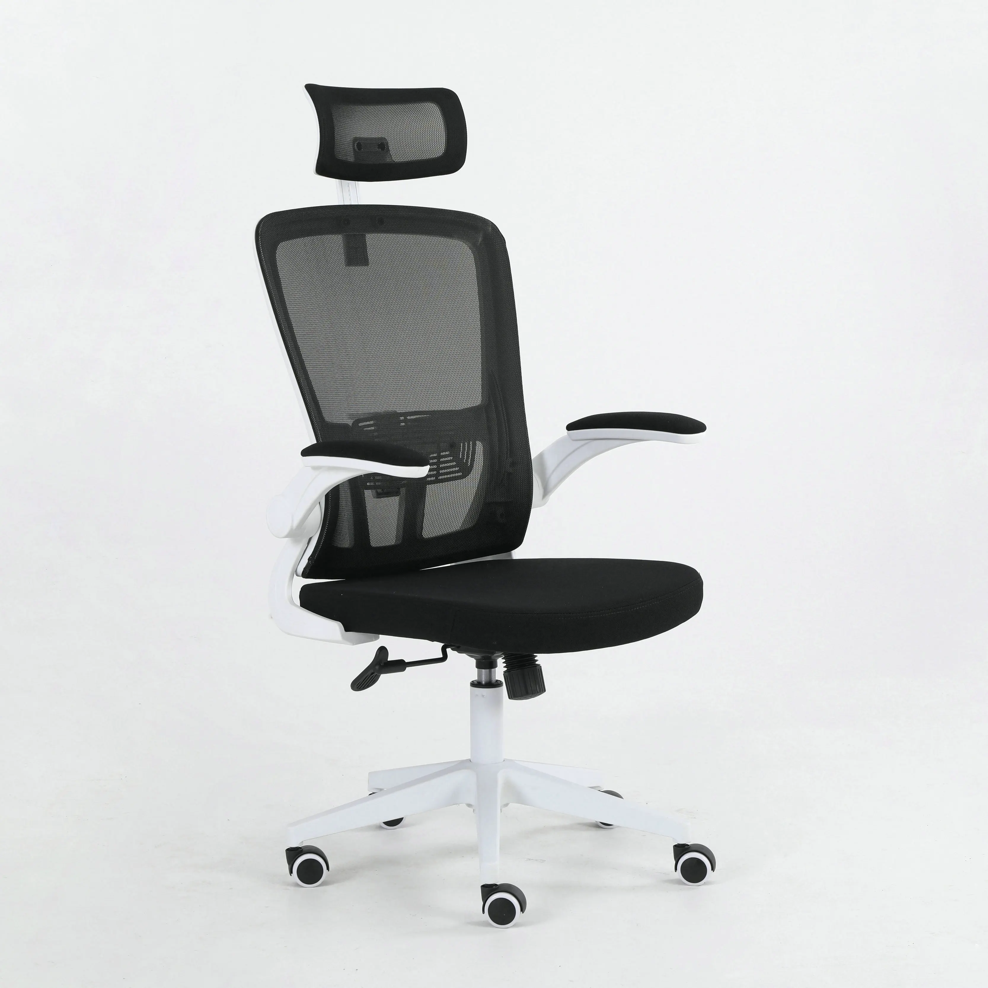Sedia da scrivania ergonomica in Mesh per Computer da ufficio con poggiatesta regolabile con bracciolo piegato per sala conferenze