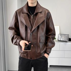 <span class=keywords><strong>Veste</strong></span> en cuir pour <span class=keywords><strong>homme</strong></span>, col en velours épais, automne et <span class=keywords><strong>hiver</strong></span>, <span class=keywords><strong>veste</strong></span> en cuir pour jeunes - Product Image 5