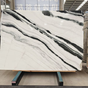 Matériau de construction de première qualité, dalle de <span class=keywords><strong>marbre</strong></span> blanc panda poli, carrelage d'escalier en <span class=keywords><strong>marbre</strong></span> noir blanc véritable <span class=keywords><strong>pour</strong></span> la décoration de la maison - Product Image 2