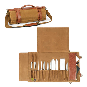 กระเป๋าใส่เครื่องมือทำครัวแบบคลาสสิกสั่งทำจากผู้ผลิตขายส่ง กระเป๋าผ้าแคนวาสสำหรับใส่มีด - Product Image 1