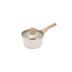 Nouvel Arrivage – Ensemble de 7 Ustensiles de Cuisson en Aluminium Moulé sous Pression <span class=keywords><strong>Greblon</strong></span> C3 Granite Beige, Base Multi-Couches, Compatible Induction, Design Luxe, Couvercles en Verre - Product Image 3