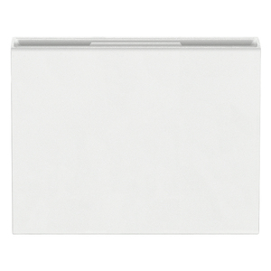 Housse de poche blanche pour porte-badge, 5,1 x 2,8 x 6,7 pouces, pour cartes d'identité et badges - Product Image 1