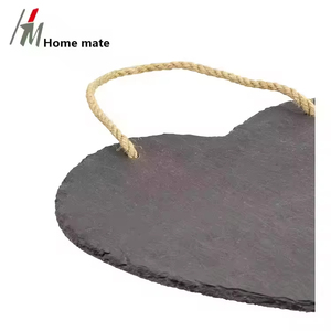 Panneaux de jardin en <span class=keywords><strong>ardoise</strong></span> personnalisés faits à la main de luxe avec gravure laser et impression UV, imperméables, en forme de cœur pour l'<span class=keywords><strong>extérieur</strong></span> - Product Image 5