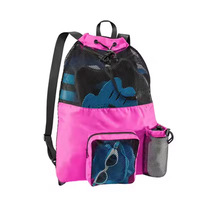 Sac à dos en maille à cordon de serrage, modèle sport décontracté, imperméable, grand format, idéal pour le voyage, personnalisable avec logo – Meilleures ventes direct usine