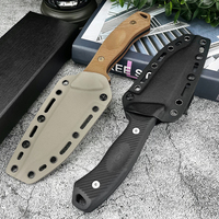 TF24 Taktisches Outdoor-Camping-Messer mit Hoher Härte 9Cr13Mov Klinge für Wildnis-Jagd Selbstverteidigung Mehrzweck-EDC-Messer