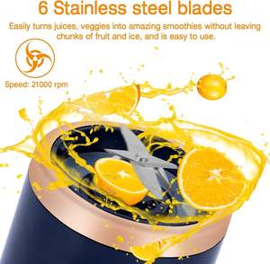 Licuadora y Extractor de Jugos Inalámbrico USB Recargable, Portátil, Mini, para Frutas y Smoothies, Venta al Por Mayor - Product Image 3