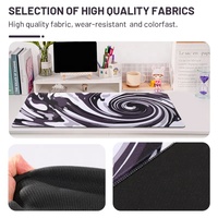 Tapis de souris de jeu personnalisé Eddy Image Gamer avec repose-poignet en caoutchouc, résistant à l'eau, taille XXL pour le bureau et la maison