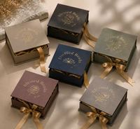 Boîtes cadeaux rigides de luxe personnalisées avec emballage en soie pour maquillage, perruques, oud et attar