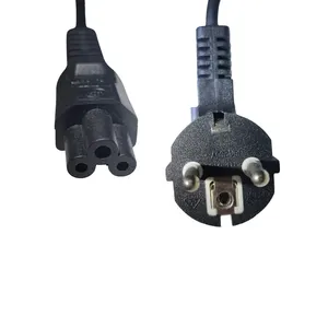 Plum Blossom Tail C5 Eu Laptop Power Cable With Cee 7 Schuko Plug Mickey Mouse Eu C5 Connector Power Cord Cable