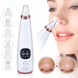 Blackhead removedor de cuidado de la piel poro de acné grano eliminación de succión al vacío de herramienta Facial diamante dermoabrasión máquina cara limpia