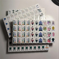 Jeu de tuiles de mahjong en acrylique jaune-vert de luxe personnalisé pour l'intérieur, design sur le thème du golf américain pour les jeux de casino et le divertissement