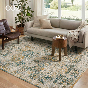 Tapis de salon et de chambre à coucher en laine tissée à la machine de style persan, écologique, antidérapant, adapté aux animaux domestiques, à poils moyens, taille personnalisée - Product Image 6