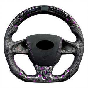 Volant personnalisé en fibre de carbone véritable pour Infinit/i Q50 Q50S Red <span class=keywords><strong>Sport</strong></span> 400 2014 2015 2016 2017 2018 2019 <span class=keywords><strong>2020</strong></span> 2021 - Product Image 5