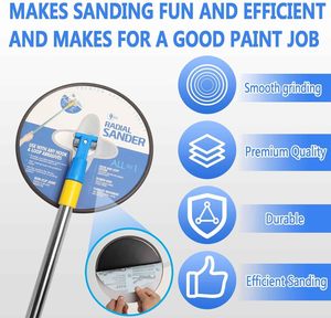 GOODTAN Tête de <span class=keywords><strong>ponceuse</strong></span> radiale ronde de 9 "<span class=keywords><strong>pour</strong></span> <span class=keywords><strong>mur</strong></span> et <span class=keywords><strong>peinture</strong></span> - Product Image 4