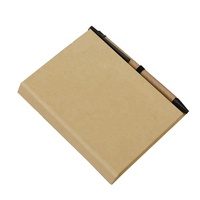 Carnet de bureau personnalisable A5 avec couverture en papier kraft durable, design mignon, reliure thermique, idéal pour la promotion en gros