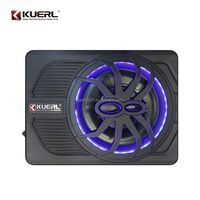 Haut-parleur de subwoofer sous le siège Caisson de woofer de 10 pouces Subwoofer sous le siège Subwoofer de voiture en forme d'araignée avec lumière LED