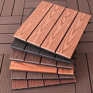 Wpc Outdoor Easy Installation Patio Roof Garden Kitchen Interlocking Composite WPC Deck Tile Terrace Decking - Product Image 6