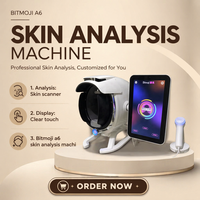 Appareil d'analyse cutanée portable Bitmoji A6, équipement d'analyse de la peau et des cheveux, analyseur cutané Derma Scan, lampe de Wood pour l'analyse de la peau