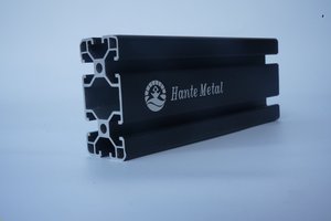Standard europeo <span class=keywords><strong>4080</strong></span> alluminio estrusione profilo telaio T Slot argento nero anodizzato in alluminio industriale profili quadrati - Product Image 3