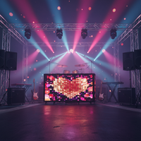 LED DJ-Pult P3.91 GOB 6-fach Faltbare Videowand für Nachtclub Bar Bühnen-Konsole Anzeigebildschirm