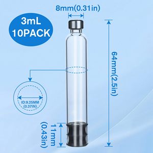 Hot-selling Sterile Glass Skin Care Pen with 3ml Aluminum Lid Ink Cartridge - Product Image 2
