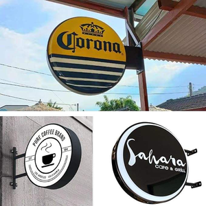 Boîte à lumière double face imprimée UV personnalisée IP65 Lampe murale d'extérieur en PVC acrylique rétroéclairée par néon pour la décoration des parcs domestiques - Product Image 5