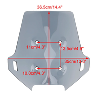 Pare-brise de moto en plastique ABS CF MOTOR 2024 CF MOTO 450 MT Pare-brise