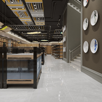 Conception d'intérieur pour magasin d'alimentation, service complet de contrat EPC, construction sur site, aménagement intérieur, travaux de finition de magasin