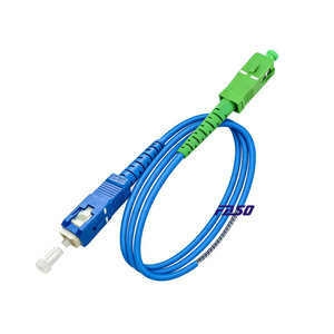 SCAPC to SCAPC Armored Fiber Optic <b>Patch</b> Cord Duplex Blue Jacket Fiber <b>Cable</b> SC UPC Connector for Network Transmission - Product Image 2