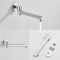 Ensemble de robinet de douche chromé robinets de douche de bain thermostatiques dissimulés mitigeur de baignoire mural à 3 voies bec rotatif F