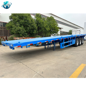 Màu xanh 3 trục 60 tấn <span class=keywords><strong>container</strong></span> Chassis Truck Trailer phẳng hàng hóa Trailer - Product Image 3